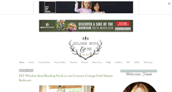 Desktop Screenshot of goldenboysandme.com